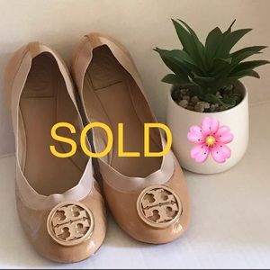 TORY BURCH Caroline Patent Leather Ballet Flat 8.5